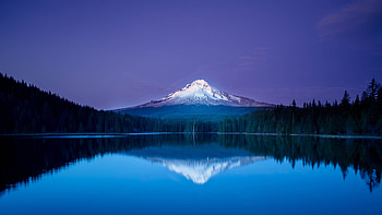 Landscape, lake, mountains, reflections HD wallpaper