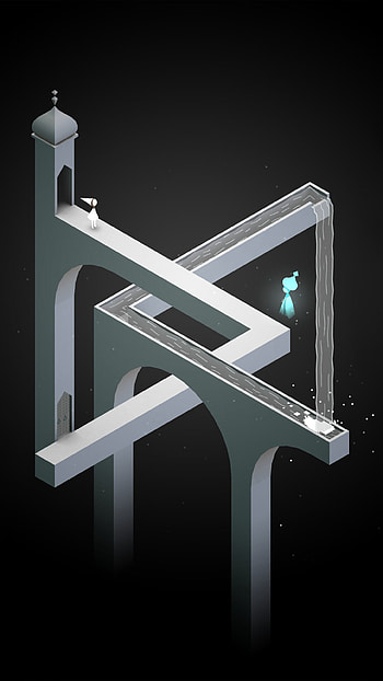 Monument Valley, Beautiful screenshot, Mesmerizing visuals, Gaming art HD phone wallpaper