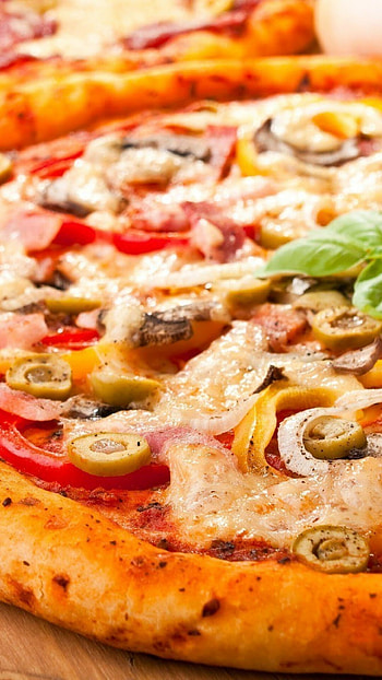 Fast food delight, Tasty pizza slices, Smart , Food cravings HD phone wallpaper
