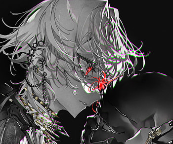 Quad — Scarlet Glitch Anime Girl, Anime, girl, anime girl HD wallpaper