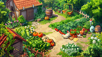 Enchanting Vegetable Garden – Nature’s Bounty, garden, vegetable garden, nature HD wallpaper