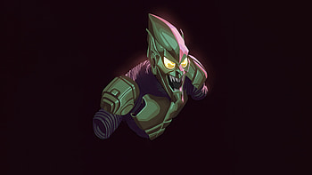 Mischief Green Goblin, goblin, superheroes, artwork, digital-art, dark HD wallpaper