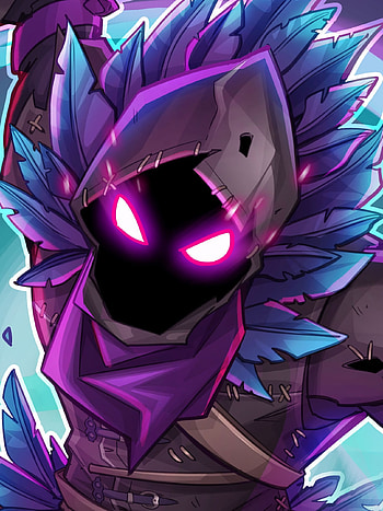 Raven Fortnite, Mysterious hero, Dark avenger, Brooding presence HD phone wallpaper