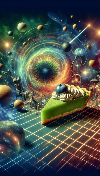 Galactic Key Lime Pie Fantasy - , space, dessert, pie, galaxy HD phone wallpaper