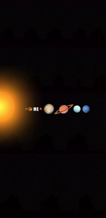 Solar System, sky, planets, sphere, android, earth, dark, stars, sun, space HD phone wallpaper