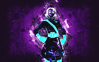 Fortnite Galaxy Rue Skin, Fortnite, main characters, purple stone background, Galaxy Rue, Fortnite skins, Galaxy Rue Skin, Galaxy Rue Fortnite, Fortnite characters HD wallpaper