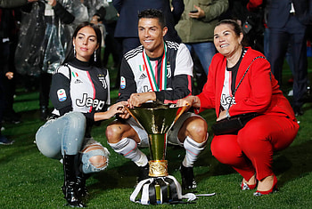 Maria Dolores dos Santos Aveiro, Cristiano Ronaldo and Georgina Rodriguez HD wallpaper