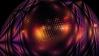 Raw pink-golden glow, abstract, fractal HD wallpaper