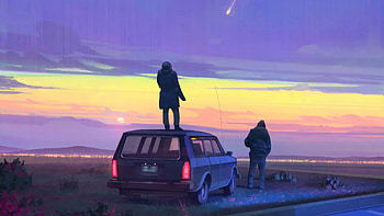 In Search Of Shooting Stars, artist, artwork, digital-art HD wallpaper