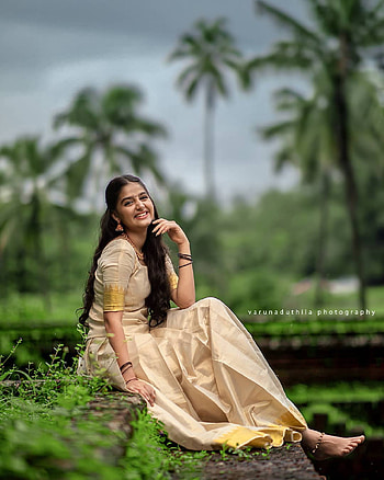 Anaswara, actress, traditional, beauty, mallu HD phone wallpaper