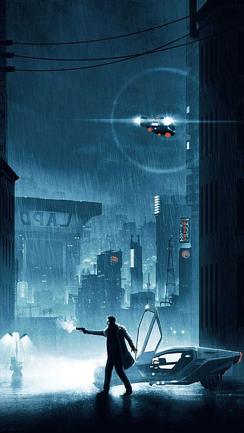 Blade Runner, Atmospheric cityscape, Cyberpunk aesthetic, Noir storytelling HD phone wallpaper