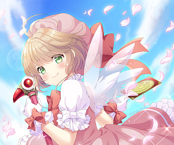 Sakura Kinomoto, Sakura Kinomoto, Anime, Cardcaptor Sakura HD wallpaper