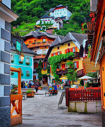 Hallstatt Austria, urban_design, infrastructure HD phone wallpaper