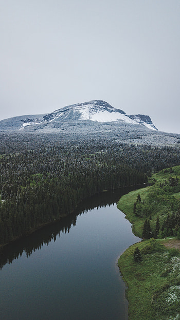 Landscape, Nature, Rivers, Mountain, Shore, Bank, Forest HD phone wallpaper