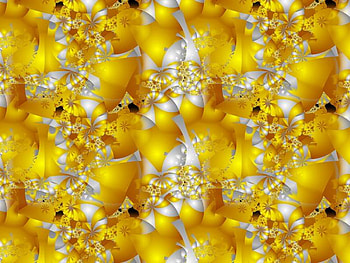 Yellow and White, white, ripple, abstract, layers, yellow, shine HD wallpaper
