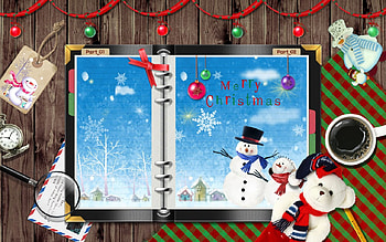 Merry Christmas, ps, fantasy HD wallpaper