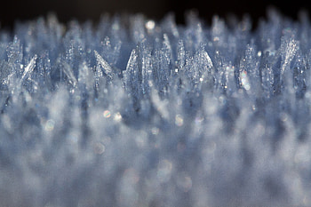 Snowfrost, crystal, close up, blur HD wallpaper