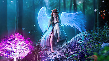 Angel From Nature Mother, angel, artist, artwork, digital-art HD wallpaper