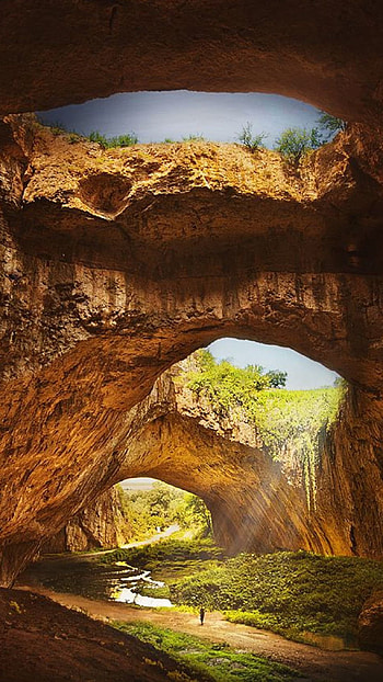 Cave, Golden Cave HD phone wallpaper