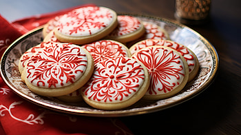 Decorative Iced Cookies, food, Sugar Cookie, cookie, holiday, dessert HD wallpaper
