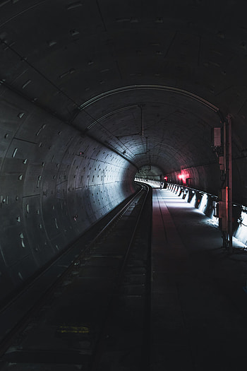 Dark, Miscellanea, Miscellaneous, Tunnel, Rails, Metro, Subway HD phone wallpaper