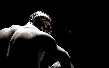 Tom Hardy, Bane, Villain, Superhero movie HD wallpaper