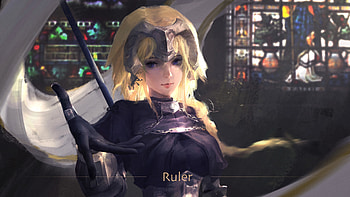 Ruler, Jeanne d'arc, fate/stay night, art HD wallpaper