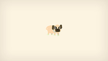 Pug Minimalism, pug, dog, artist, minimalism HD wallpaper