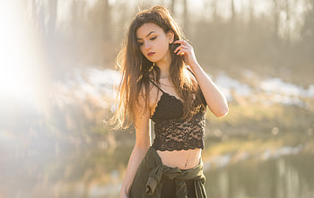 Sun Rays On Face Model Outdoor, girls, model HD wallpaper