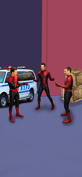 3 Spider-Man meme, 3_spiderman, tom_holland, spiderman_meme, spider_man, tobey_maguire, spiderman_no_way_home, andrew_garfield, no_way_home, spider, nwh HD phone wallpaper