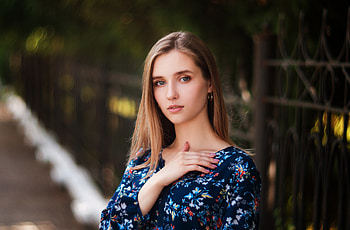 Woman model, beautiful, blonde HD wallpaper