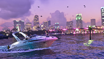 Grand Theft Auto VI — Neon Yacht Night, Video Game HD wallpaper