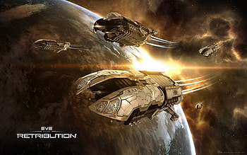 Amarr Empire ships, EVE Online HD wallpaper
