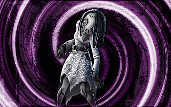 Willow, violet grunge background, Fortnite, vortex, Fortnite characters, Willow Skin, Fortnite Battle Royale, Willow Fortnite HD wallpaper
