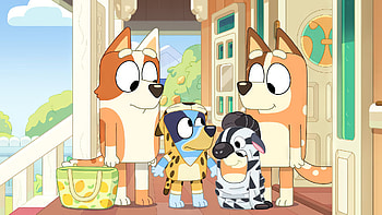 Bluey and Family Cartoon, Bluey HD wallpaper