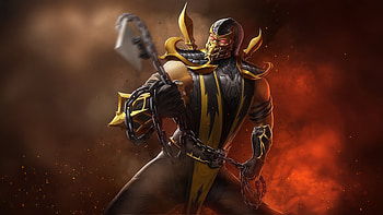Scorpion Mortal Kombat Power Unleashed, mortal-kombat, games, pc-games, xbox-games, ps-games, scorpion, artwork, art, digital-art, video-games HD wallpaper