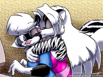 Zig Zag Huging Sabrina, furry, sabrina, zig zag, hug HD wallpaper