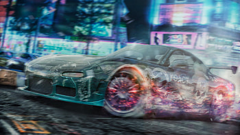 Burning The Wheels In Street, cars, artist, artwork, digital-art HD wallpaper