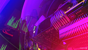 Chiptos X Wires Computer Case Abstract NFT Background Gloss Glass PC Case Background HD wallpaper