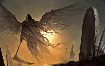 Hammer to Fall, fantasy, graveyard, grim reaper, dark, death HD wallpaper