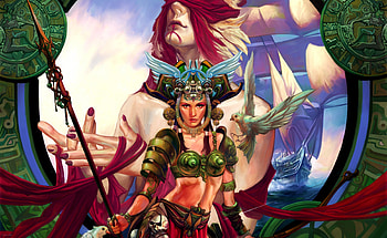 Fantasy Woman Warrior, ships, women, fantasy, warrior HD wallpaper