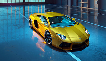Yellow Lamborghini Aventador New, lamborghini-aventador, lamborghini, cars HD wallpaper
