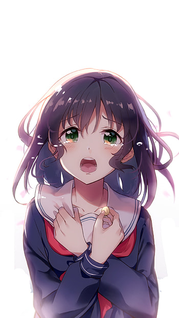 Emerald-Eyed Sailor — Original Anime , Anime, Original HD phone wallpaper