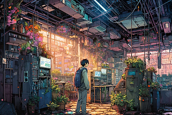 Boy In Nature X Sci Fi Realm, scifi, artist, artwork, digital-art HD wallpaper