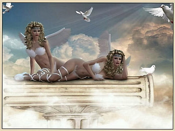 ANGELS, abstract, fantasy, art, other HD wallpaper