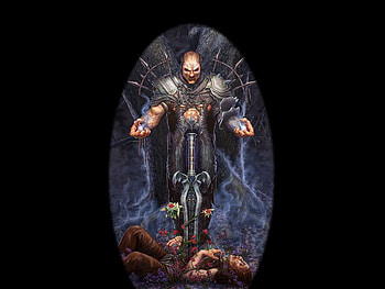 Undead, sword, fantasy, dark HD wallpaper