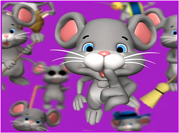 Cute little mice, animated, broom, glasses, cute, mice HD wallpaper