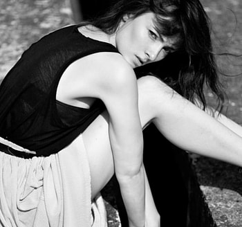The Look, pose, graphy, clementine levy, , , pic, black and white, gtaph, wall, , look, female, model, girl, french, woman HD wallpaper