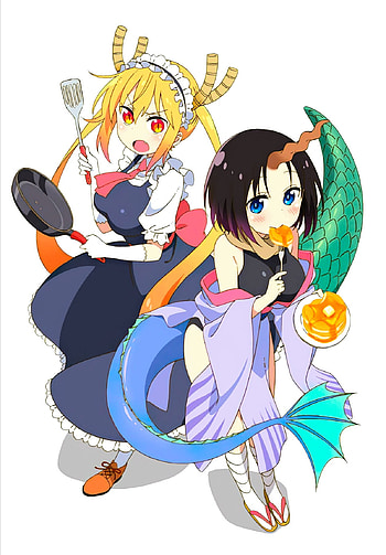 Tohru y Elma HD phone wallpaper