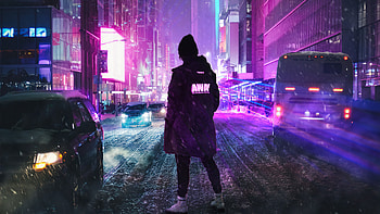 Away , neon, artist, artwork, digital-art HD wallpaper